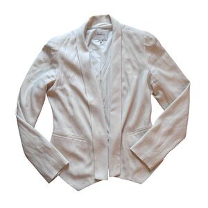 Babaton Aritzia Babaton Dominik Blazer Open Front White Jacket Minimalist